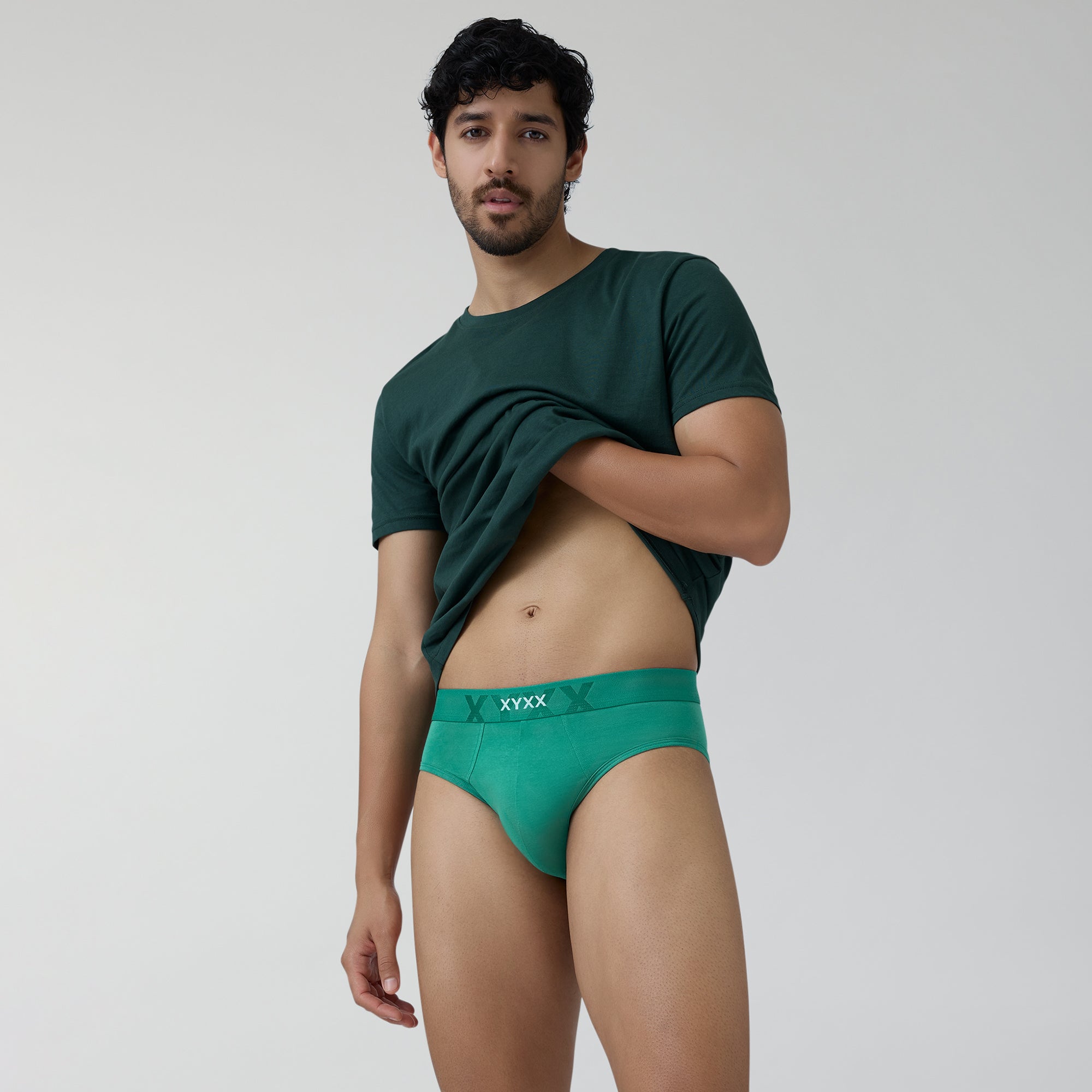 Element Cotton Stretch Briefs For Men Lush Green -  XYXX Crew