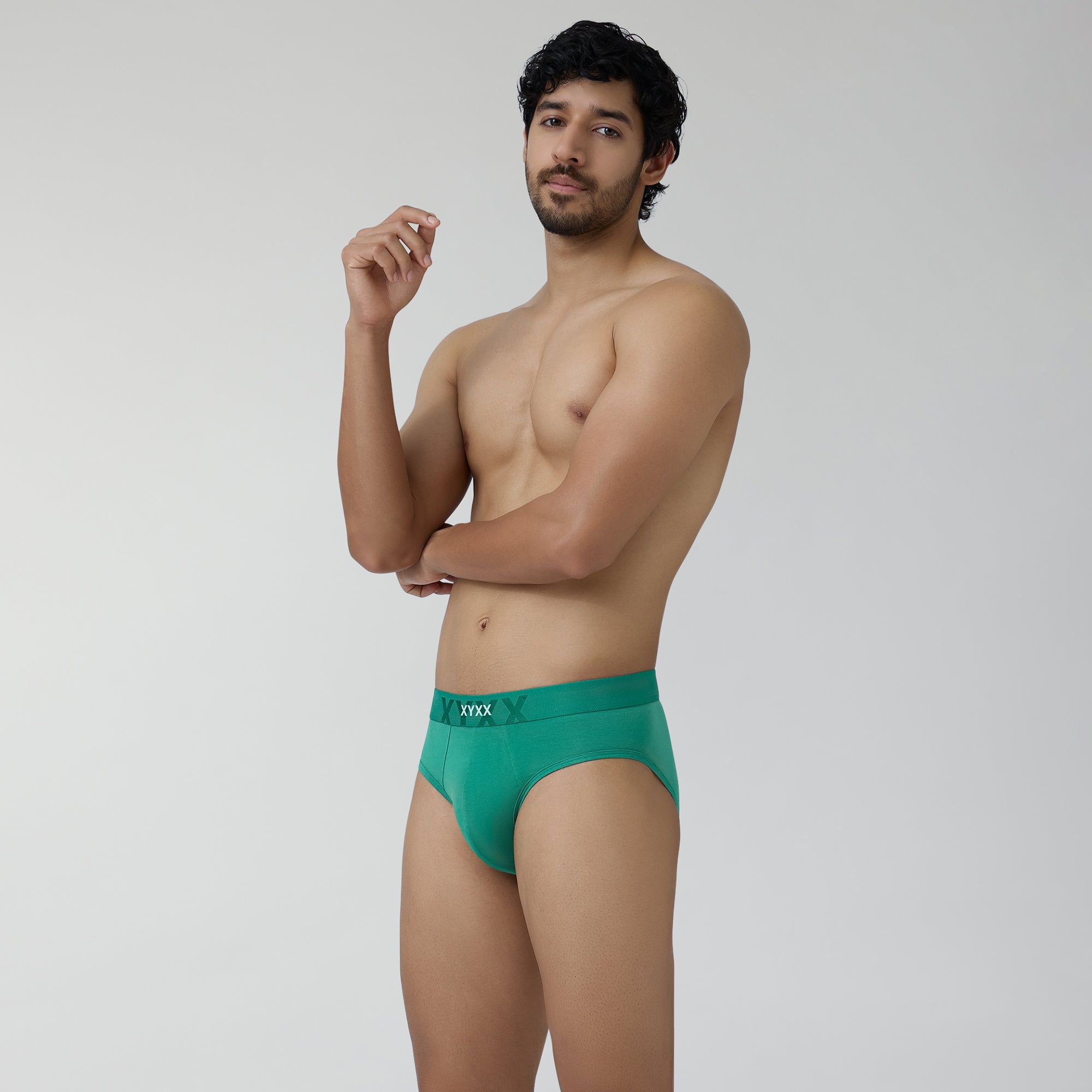 Element Cotton Stretch Briefs For Men Lush Green -  XYXX Crew