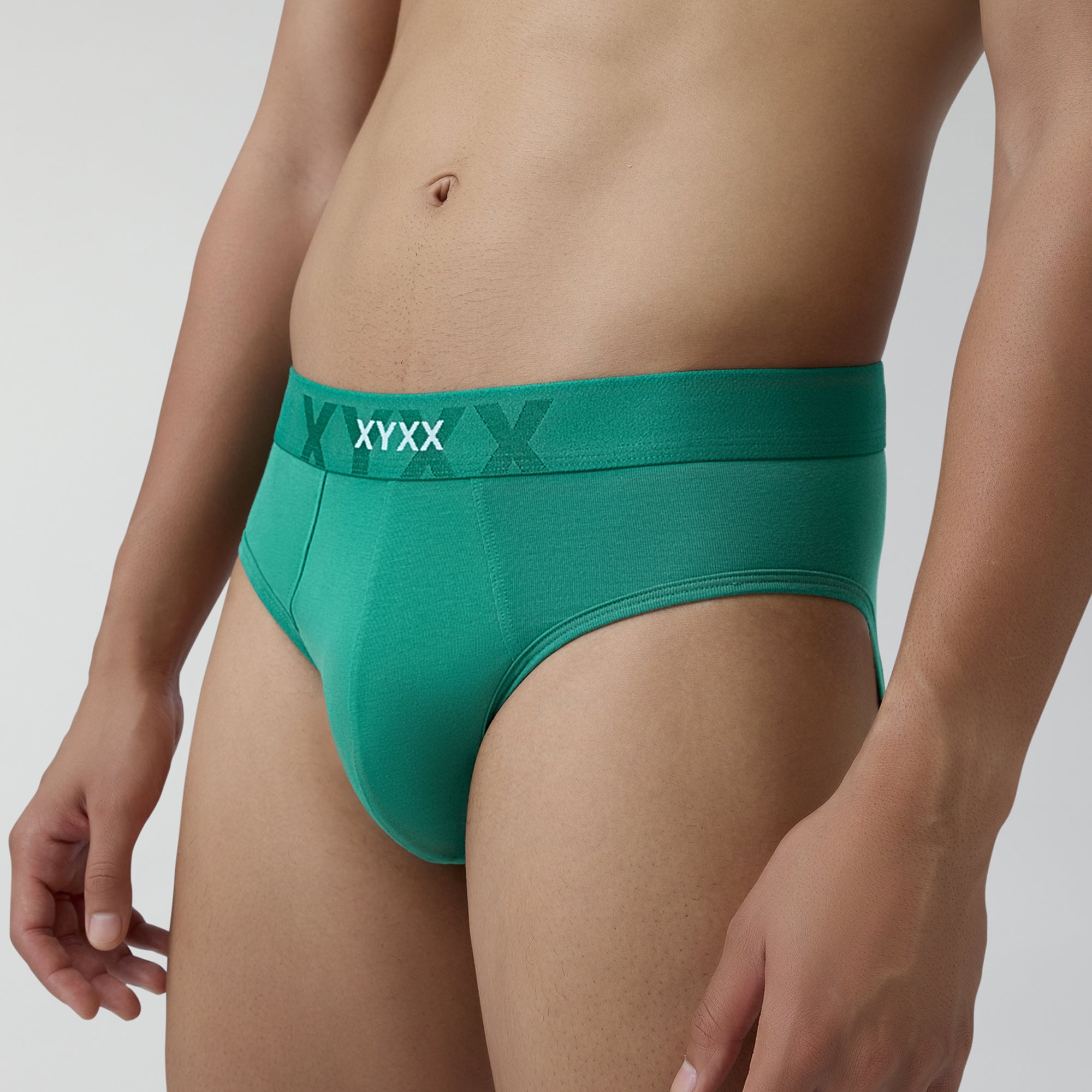 Element Cotton Stretch Briefs For Men Lush Green -  XYXX Crew