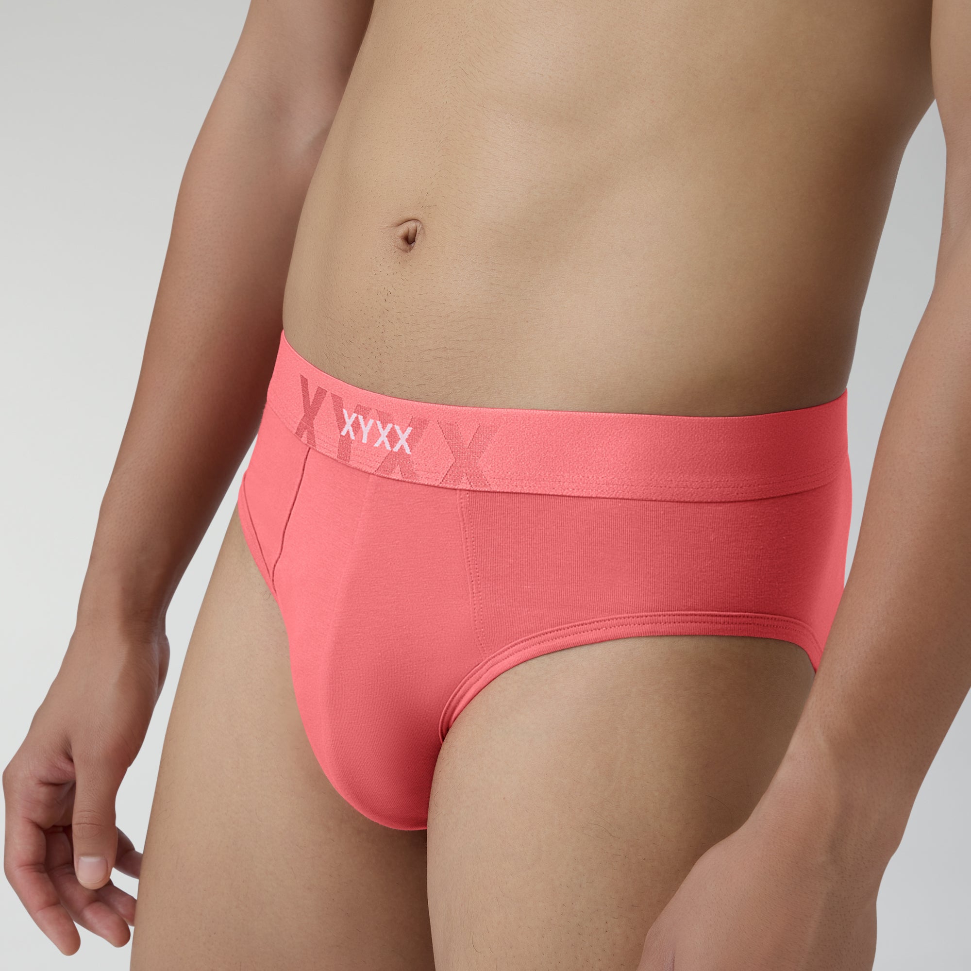 Element Cotton Stretch Briefs For Men Pink Punch -  XYXX Crew