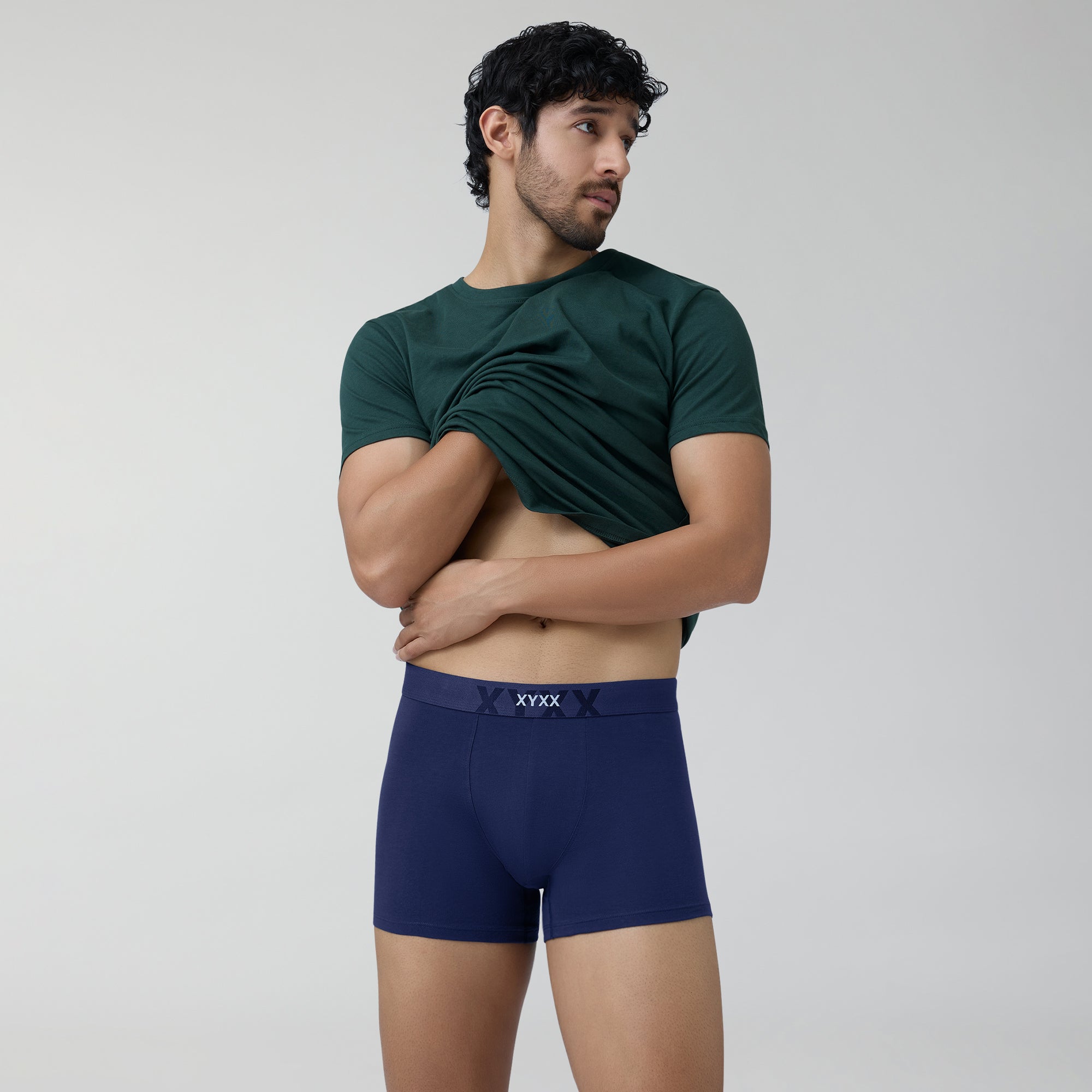 Element Cotton Stretch Trunks For Men Midnight Blue -  XYXX Crew