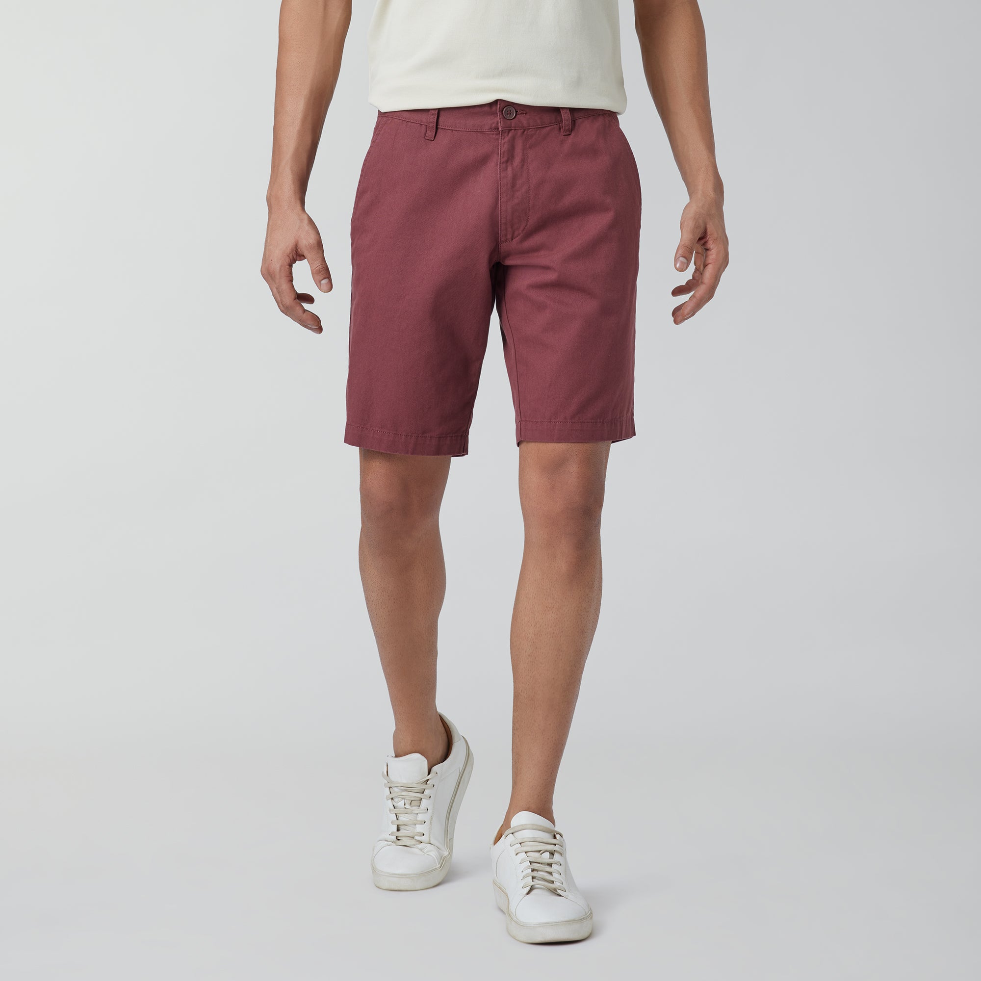 Element Cotton Chinos Shorts For Men Brick Red - XYXX Crew