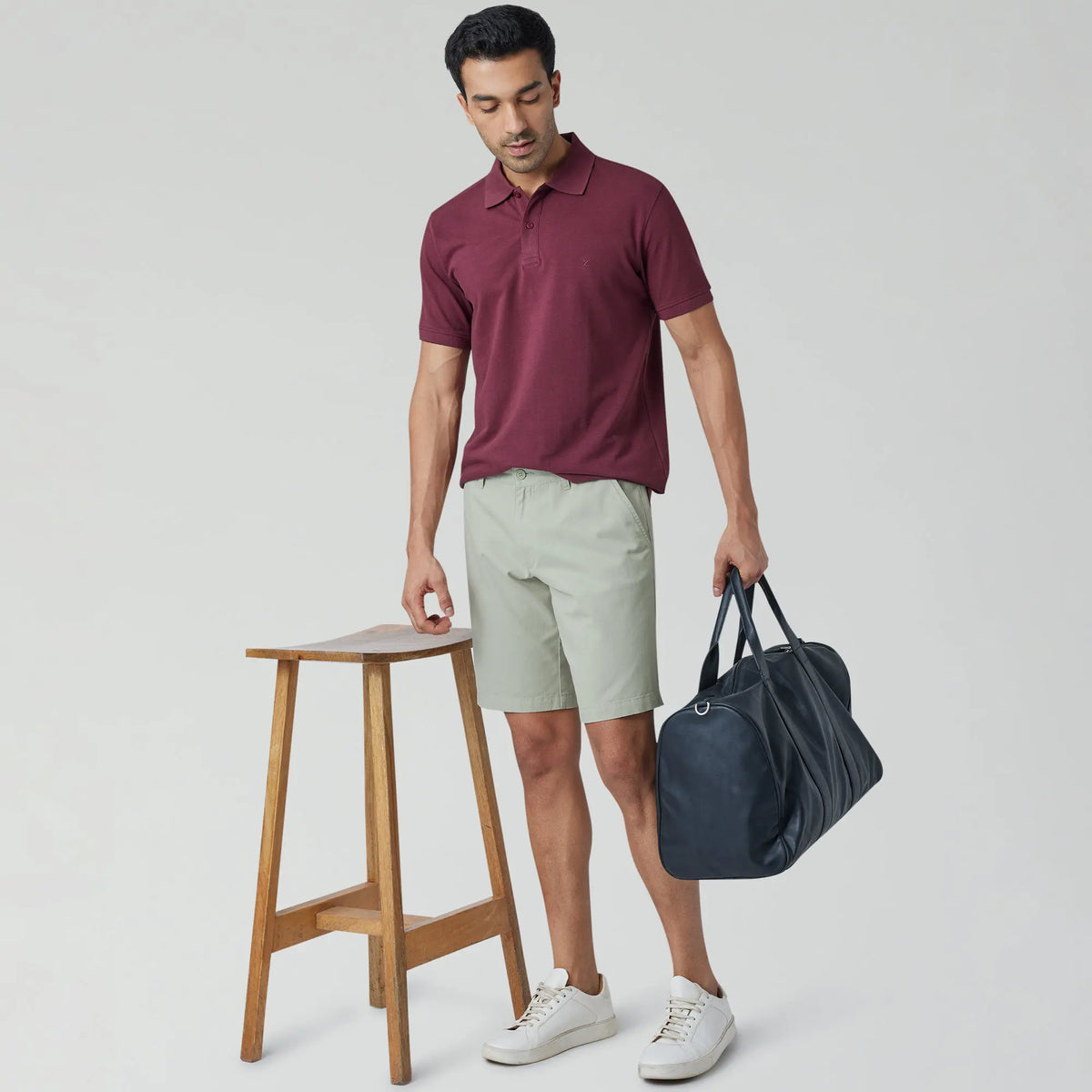 Element Cotton Chinos Shorts For Men Tea Green - XYXX Crew
