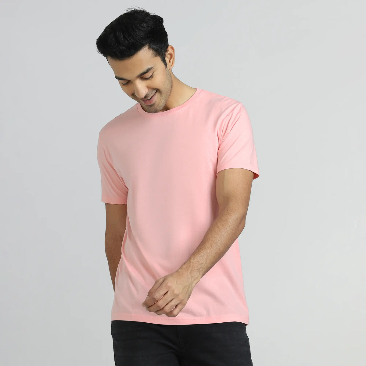 Iconique Supima Cotton T-shirt Blush Pink - XYXX Crew