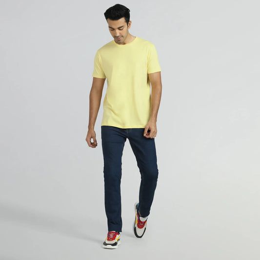 Iconique Supima Cotton T-shirt Butter Yellow - XYXX Crew