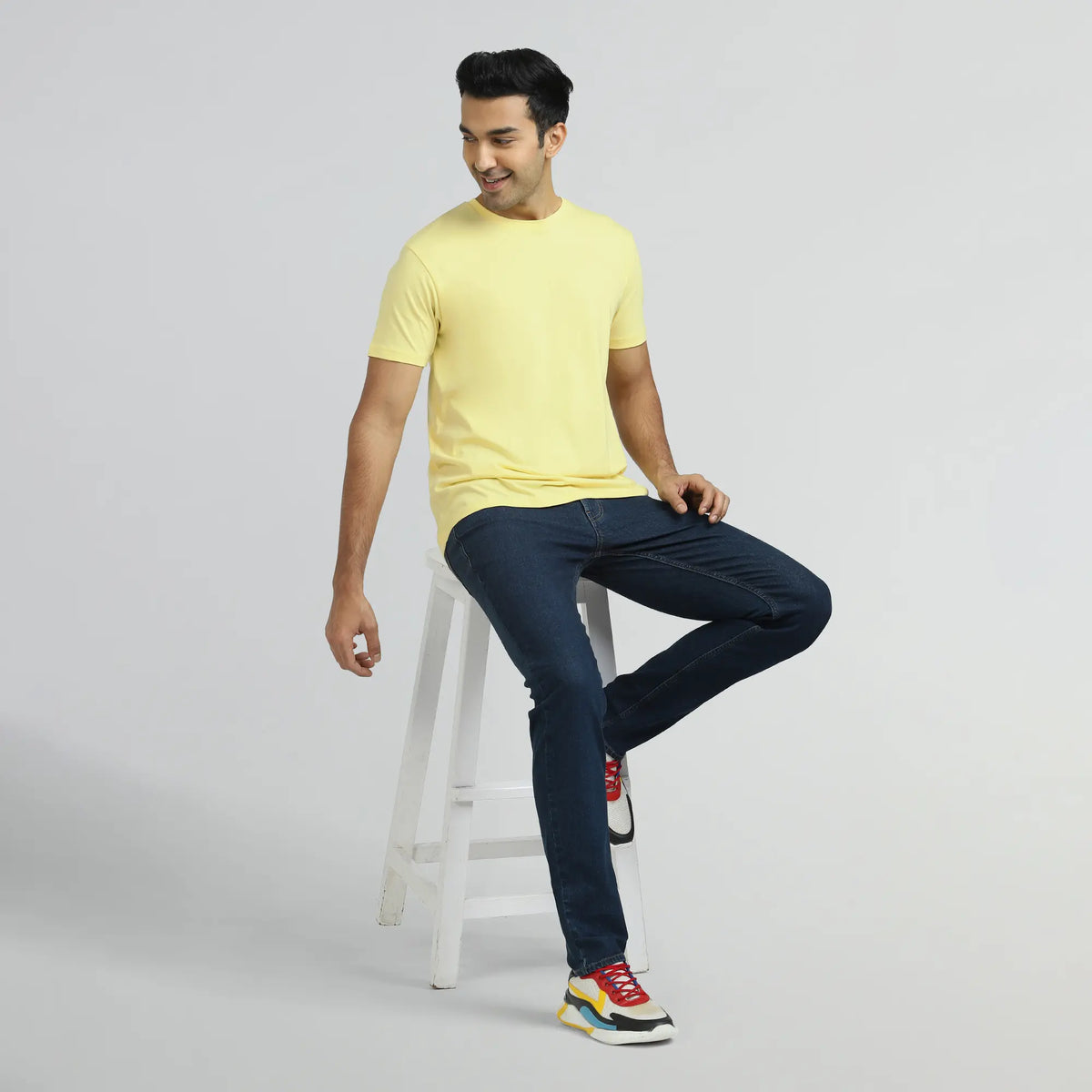 Iconique Supima Cotton T-shirt Butter Yellow - XYXX Crew
