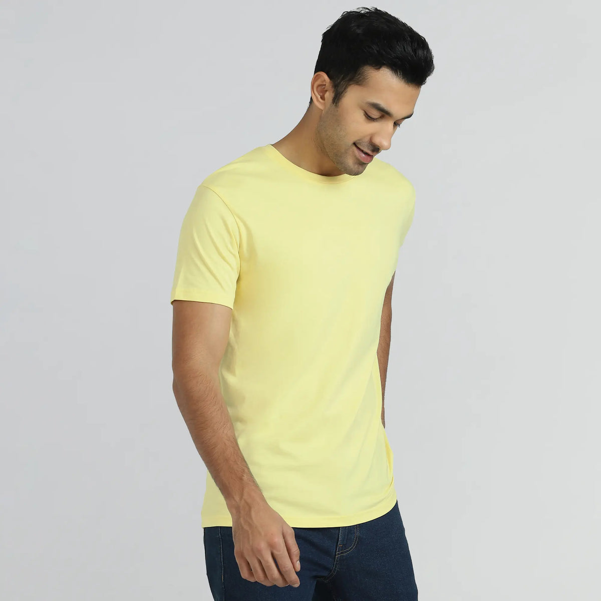 Iconique Supima Cotton T-shirt Butter Yellow - XYXX Crew