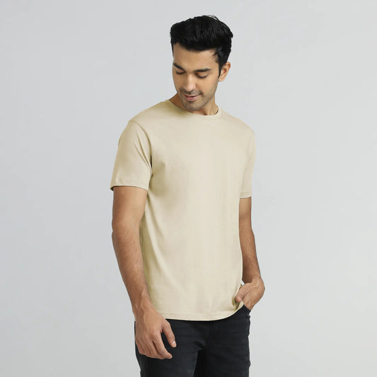 Iconique Supima Cotton T-shirt Ivory White - XYXX Crew