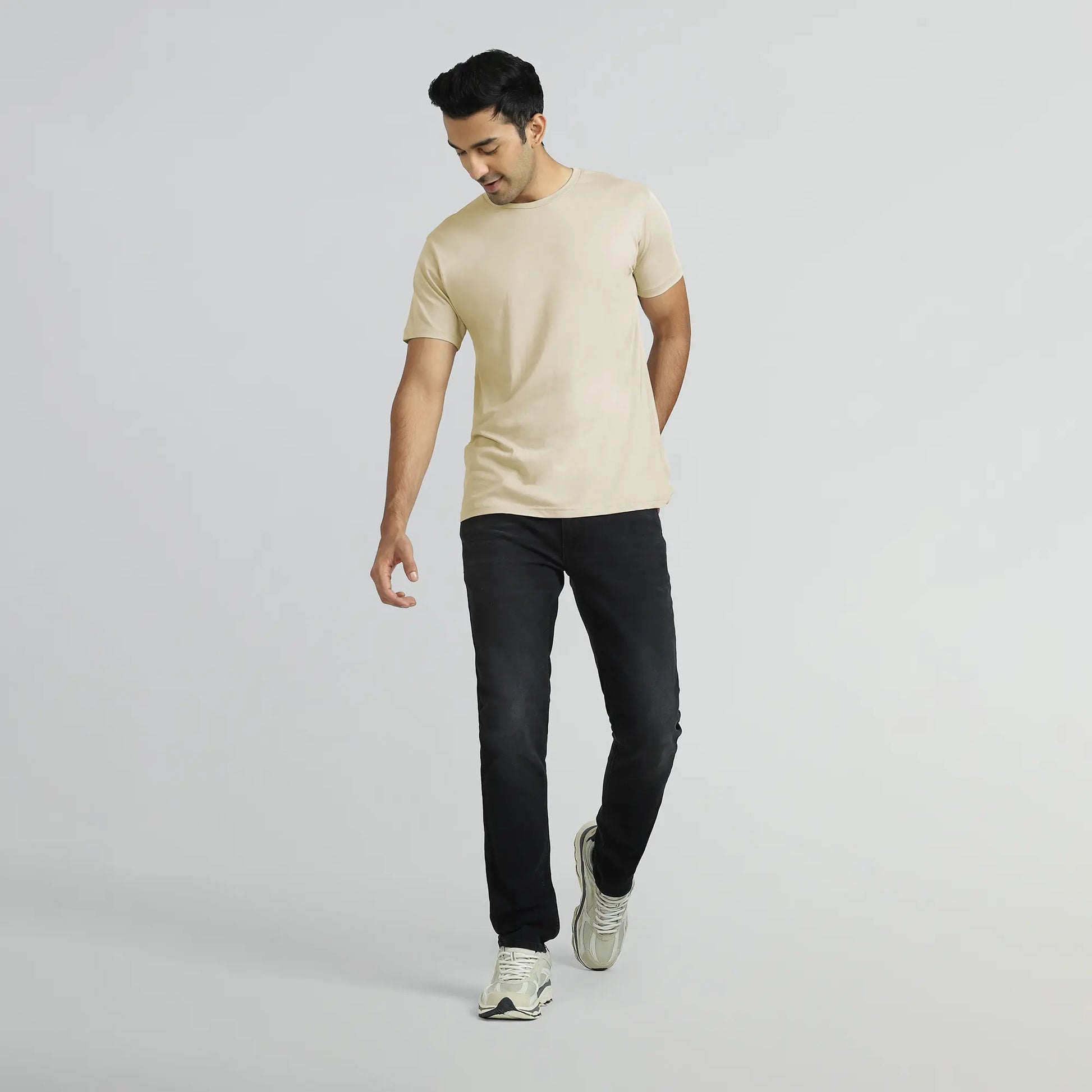 Iconique Supima Cotton T-shirt Ivory White - XYXX Crew