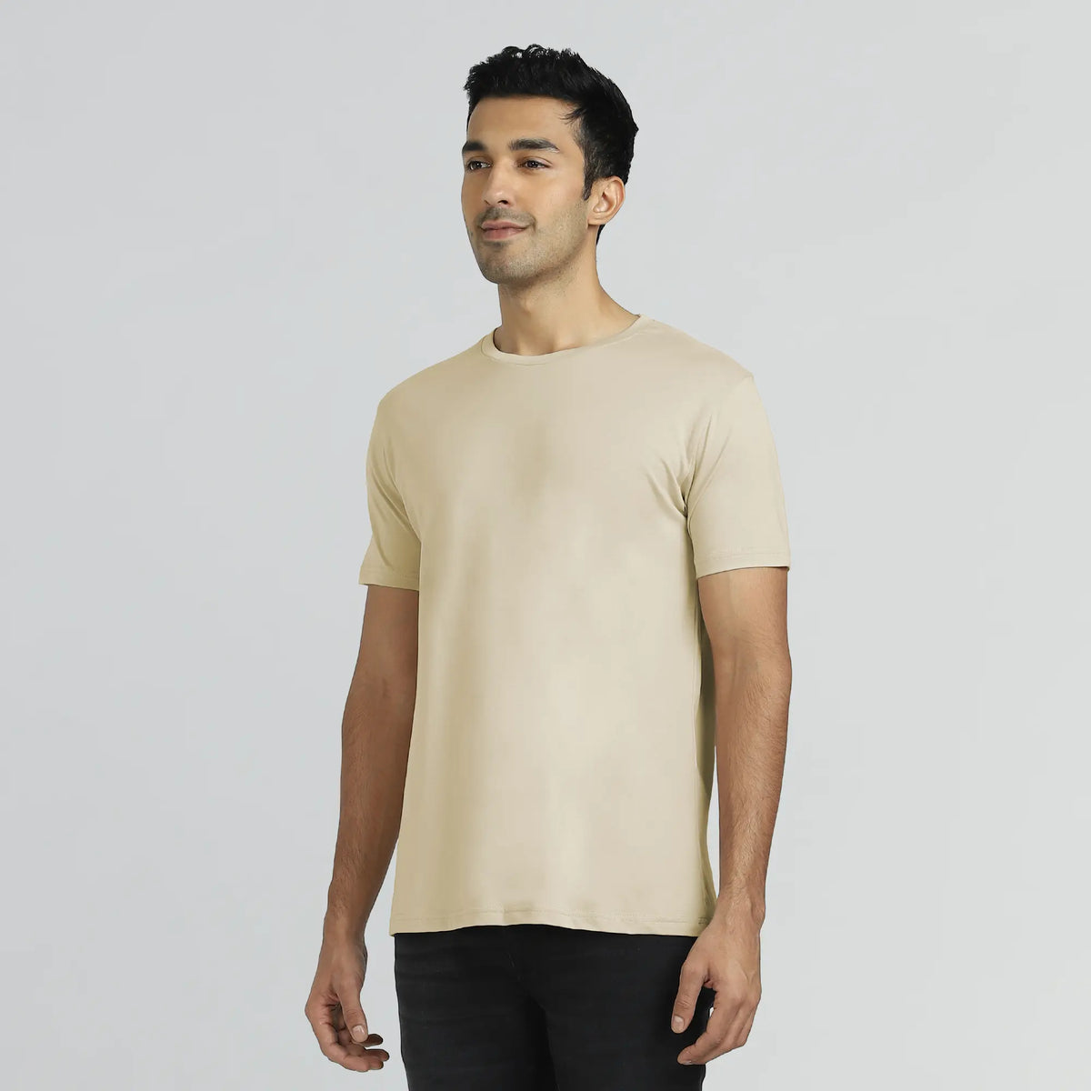 Iconique Supima Cotton T-shirt Ivory White - XYXX Crew