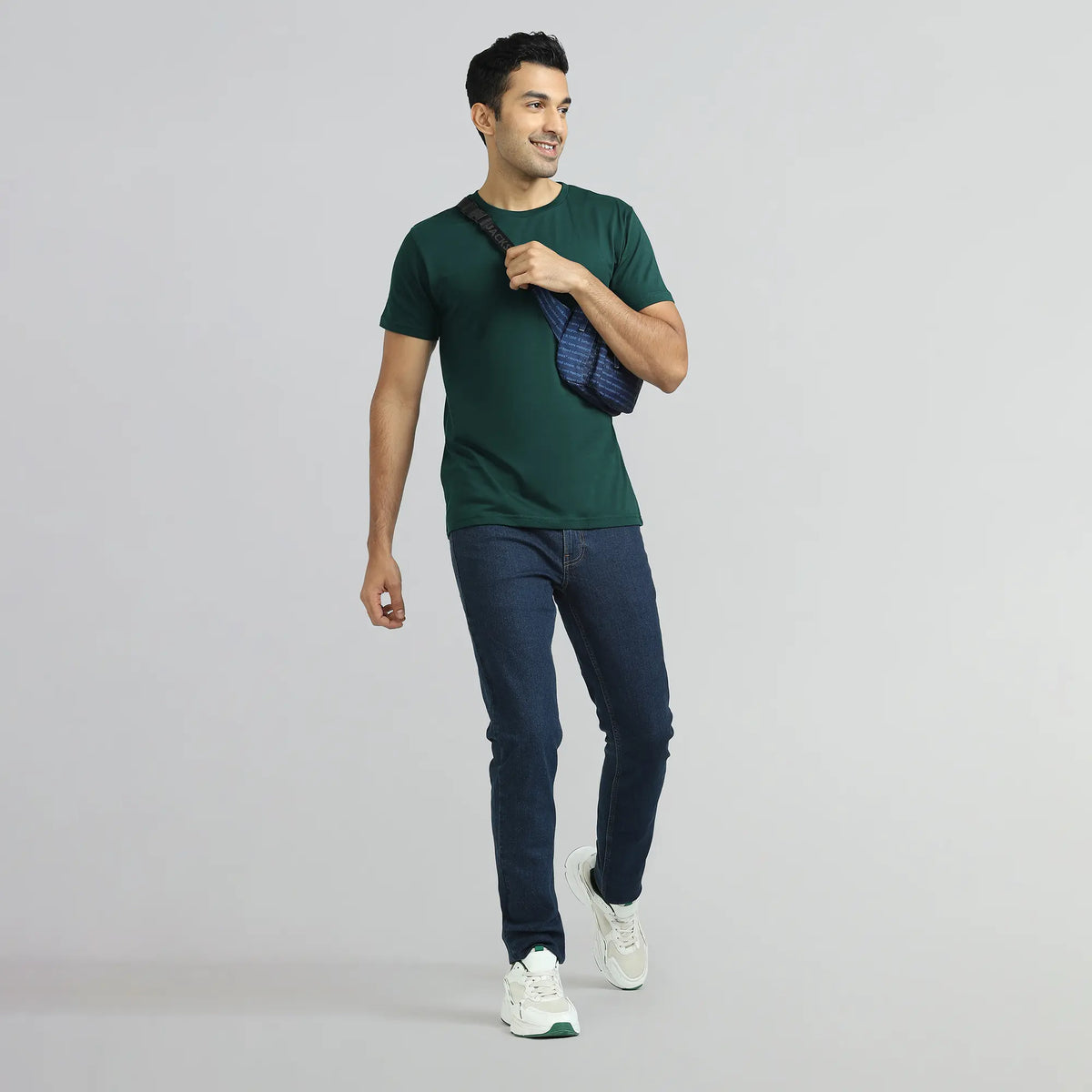 Iconique Supima Cotton T-shirt Forest Green - XYXX Crew