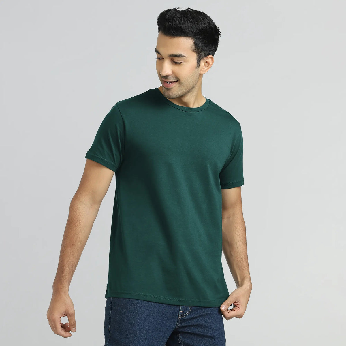 Iconique Supima Cotton T-shirt Forest Green - XYXX Crew