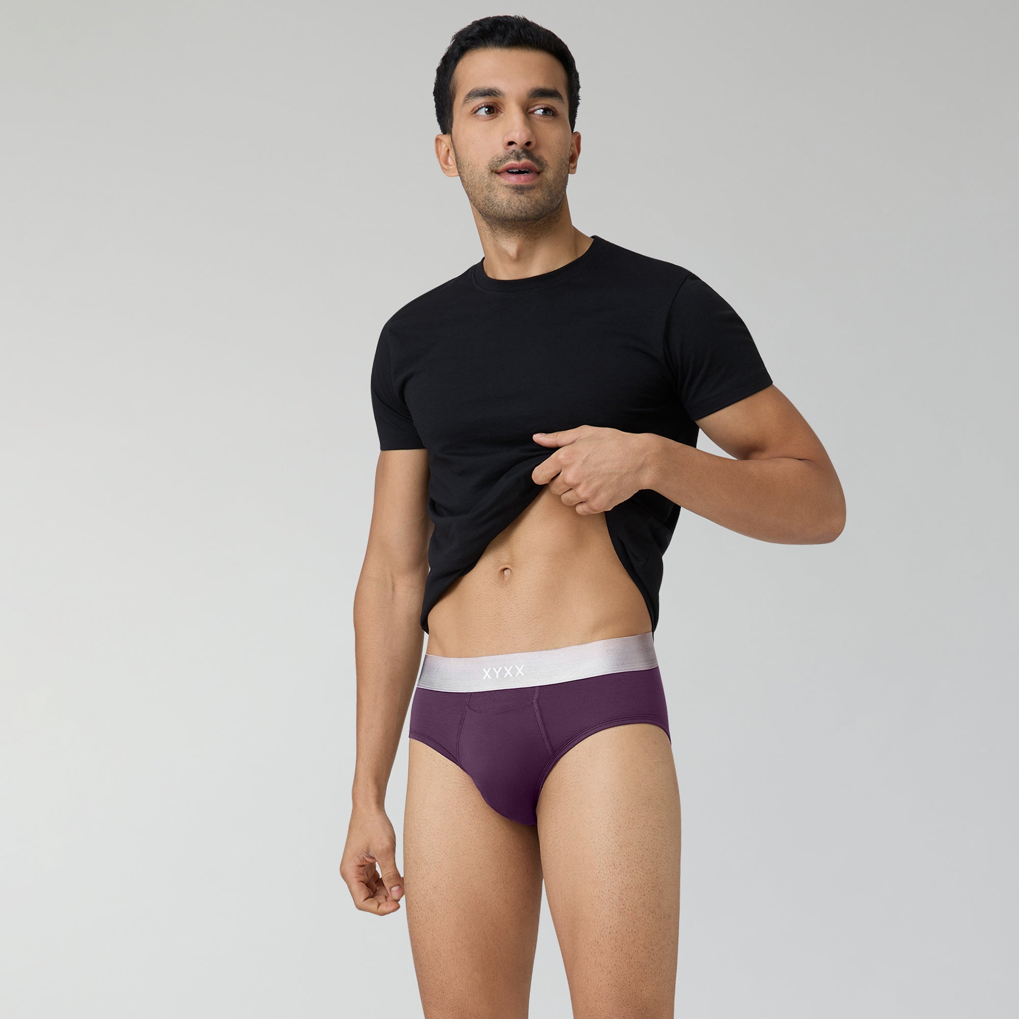 Illuminati Modal Briefs For Men Plum Purple -  XYXX Crew