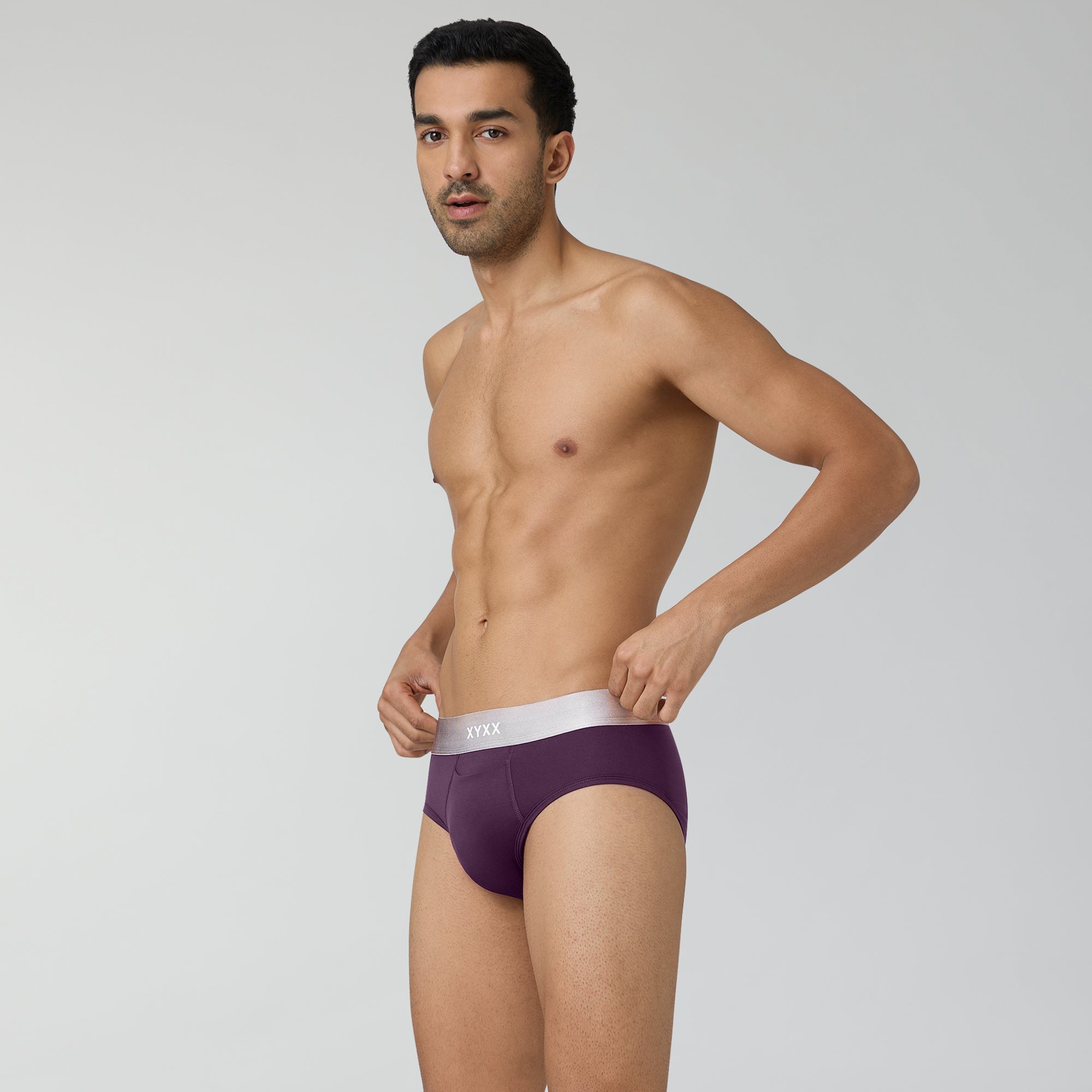 Illuminati Modal Briefs For Men Plum Purple -  XYXX Crew