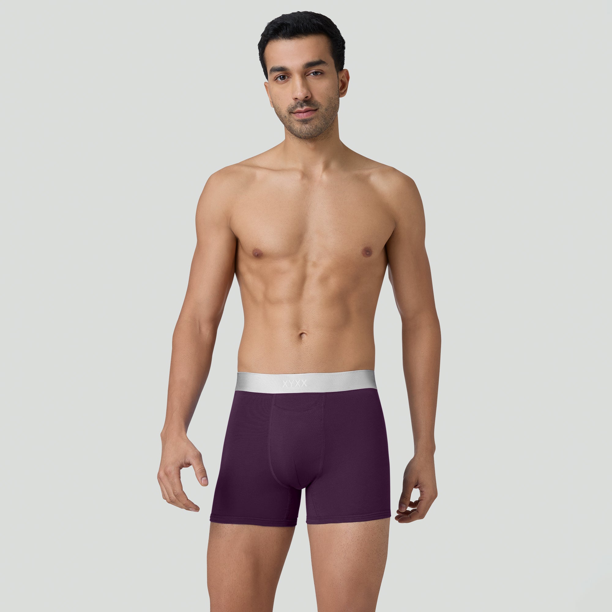 Illuminati Modal Trunks For Men Plum Purple -  XYXX Crew