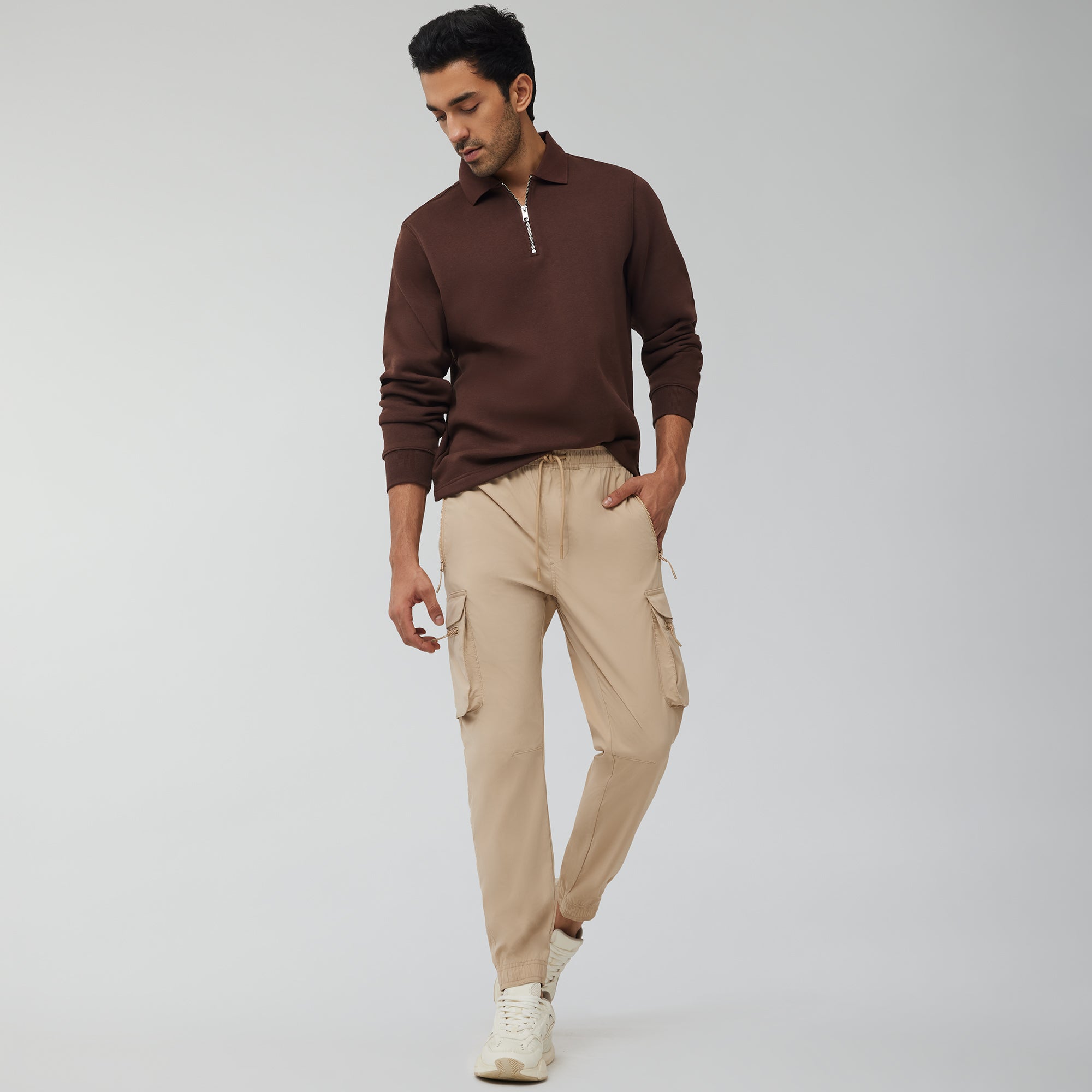 Moveo Cargo Joggers Biscuit Brown – XYXX Apparels