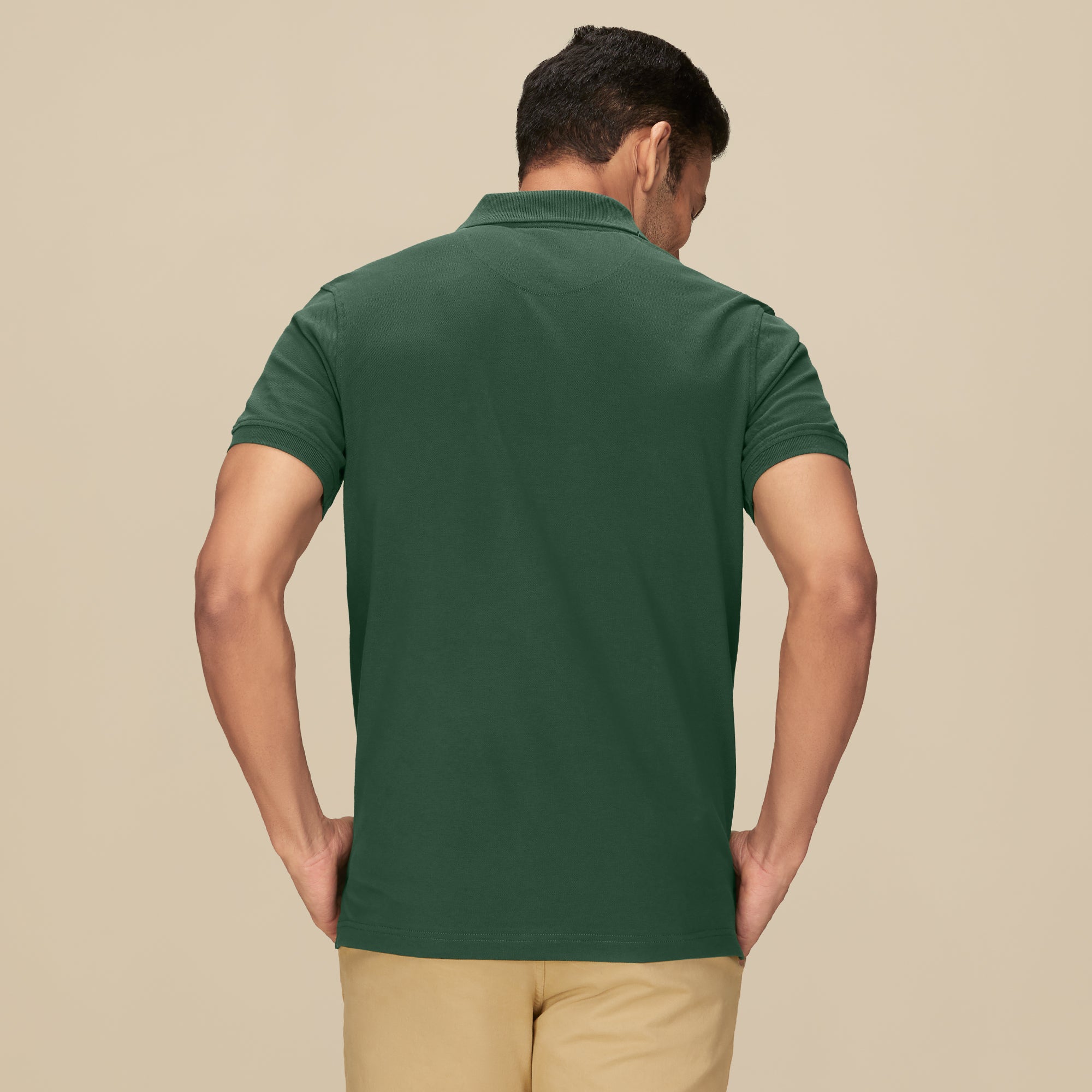 Nova Combed Cotton Polo T-shirt for men Basil Green - XYXX Mens Apparels