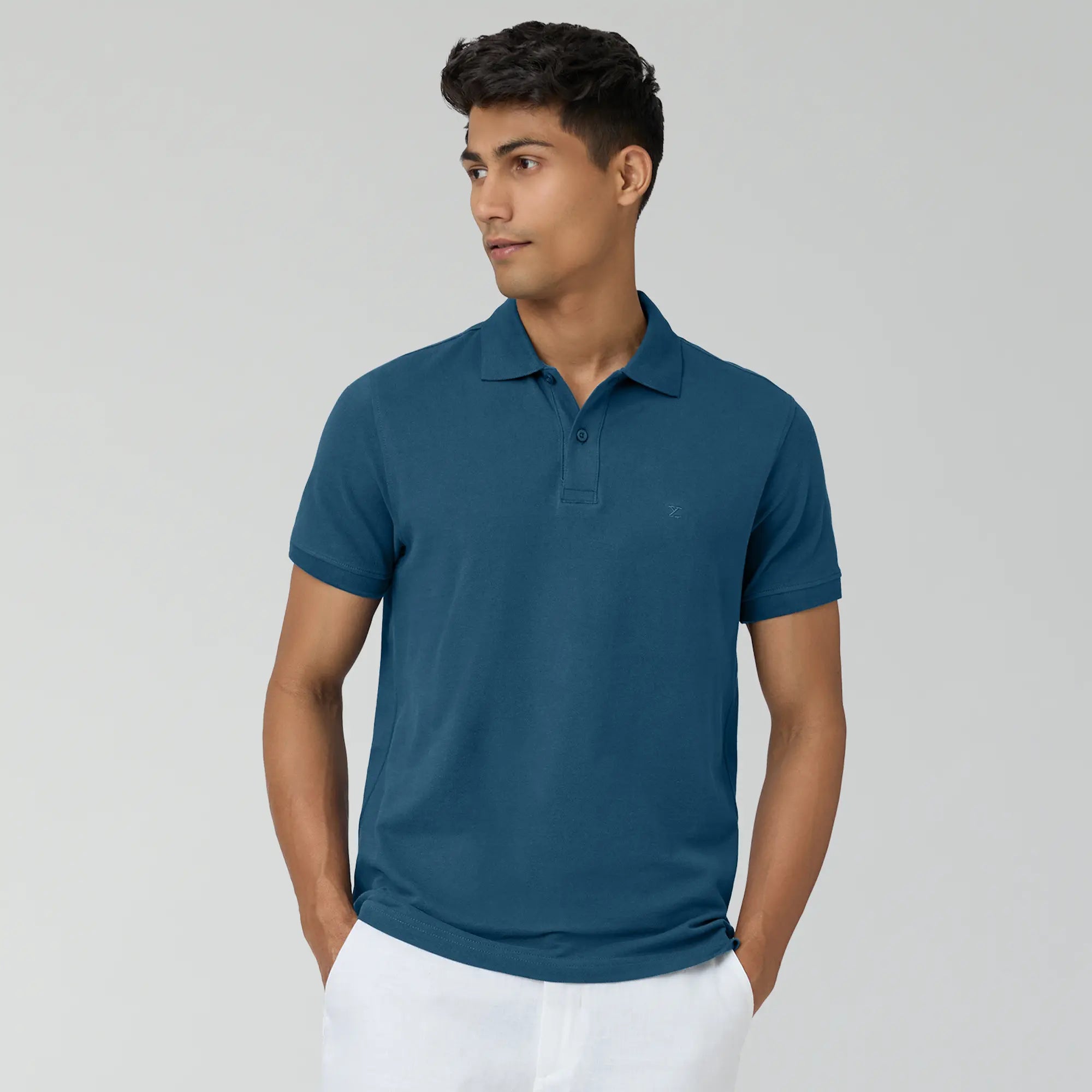 Nova Combed Cotton Polo T-shirts Isle Blue