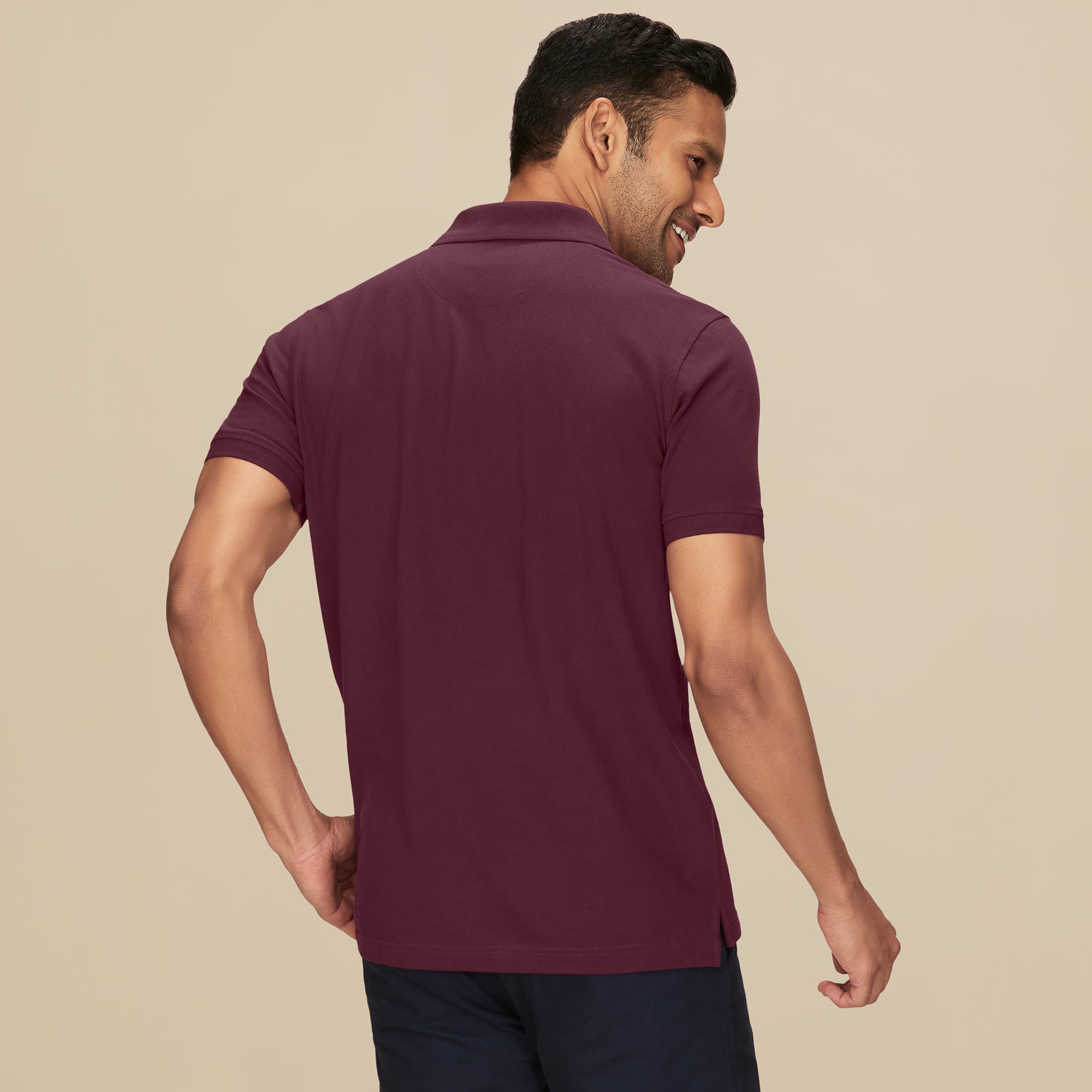 Nova Combed Cotton Polo T-shirt for men Merlot Maroon - XYXX Mens Apparels
