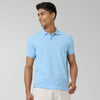 Nova Combed Cotton Polo T-shirts Sky Blue