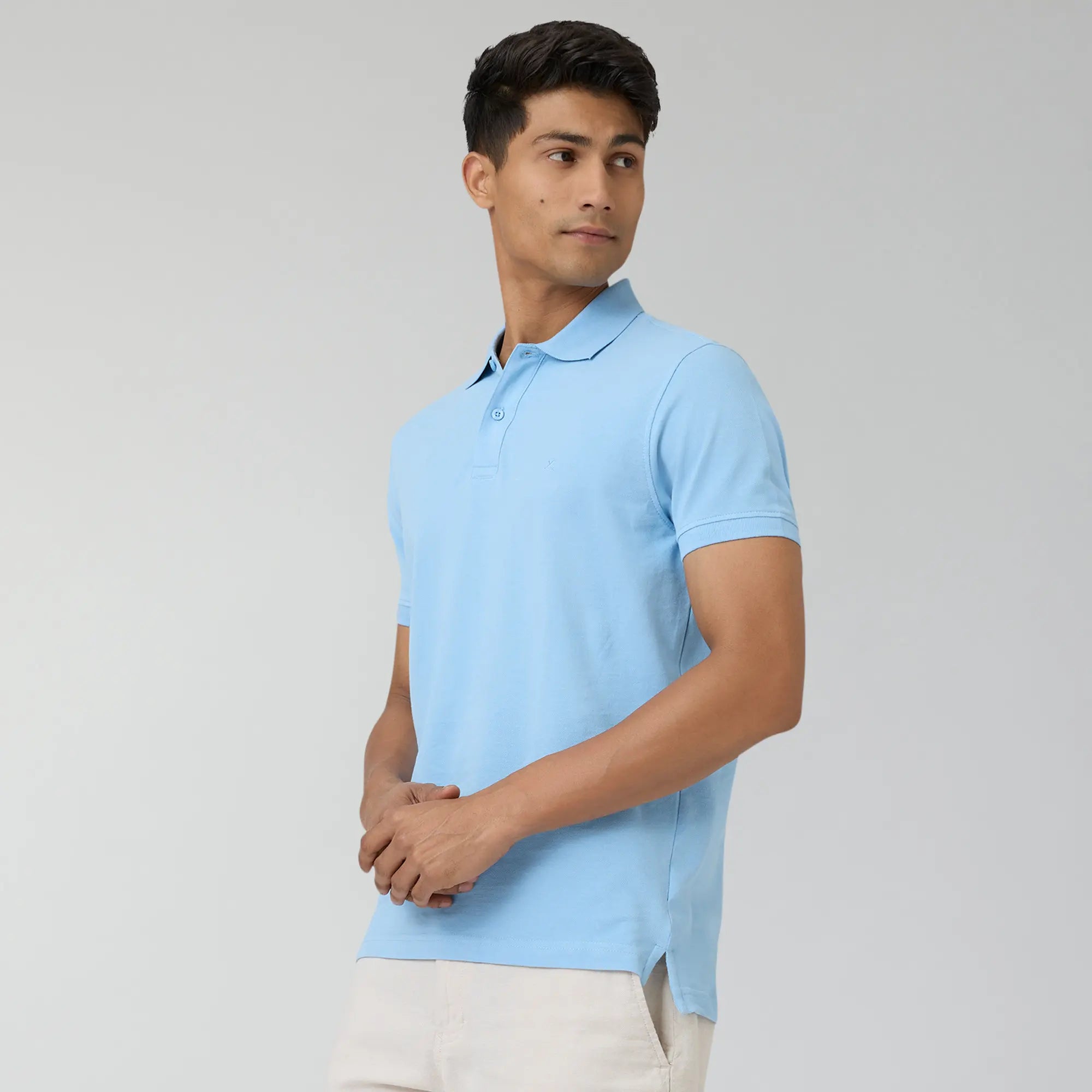 Nova Combed Cotton Polo T-shirts Sky Blue