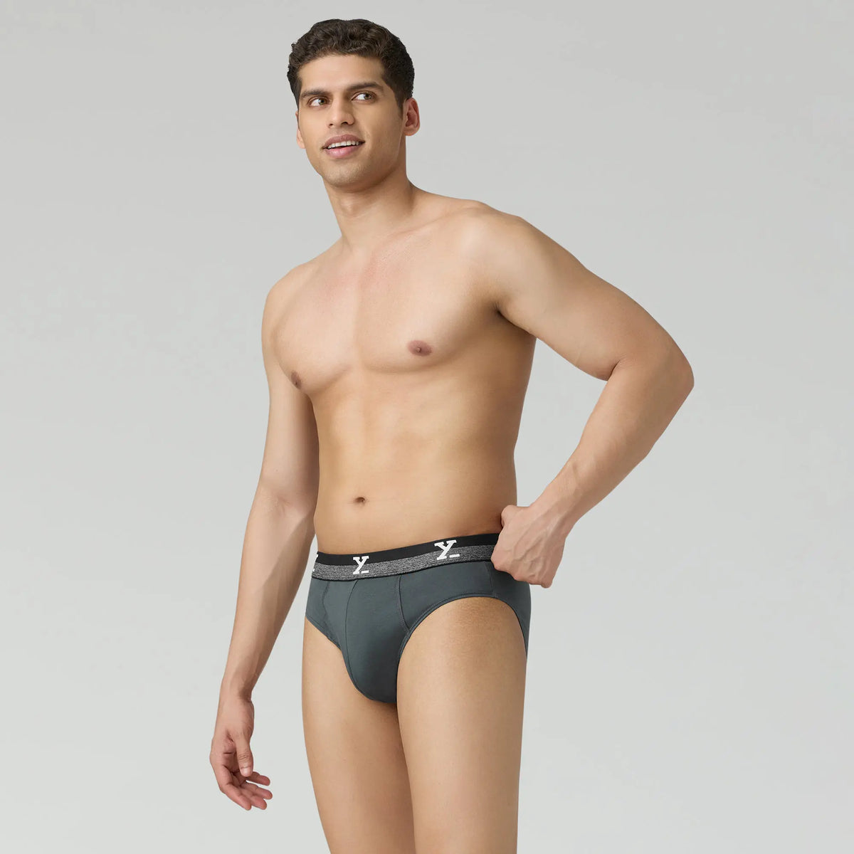 Nova Cotton Briefs Anchor Grey - XYXX Crew