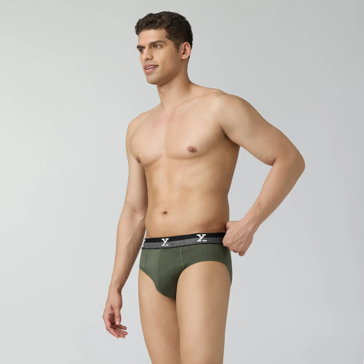 Nova Cotton Briefs Olive Green - XYXX Crew