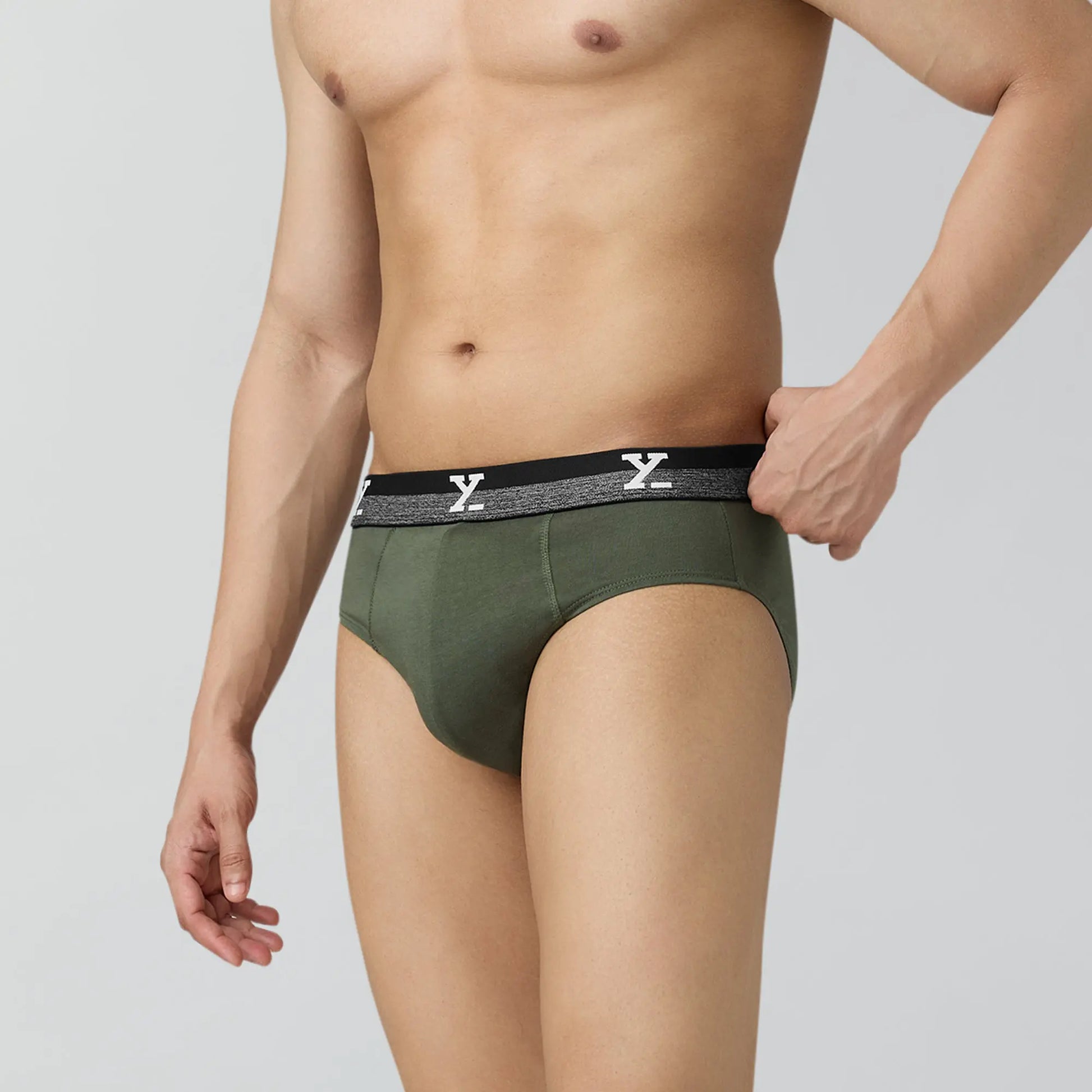 Nova Cotton Briefs Olive Green - XYXX Crew