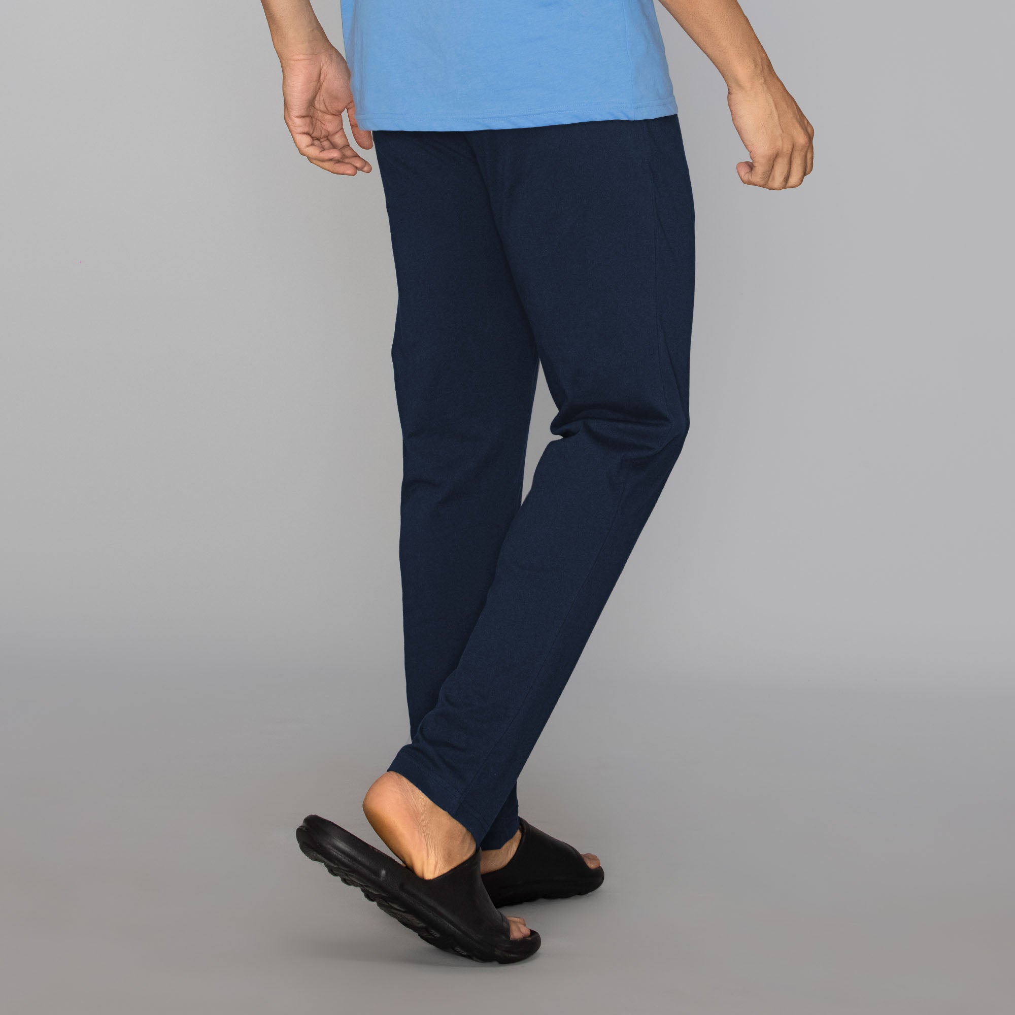 Nova Cotton Rich Track Pants For Men Navy Blue - XYXX Mens Apparels