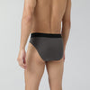 Pace Cotton Rib Briefs Charcoal Grey