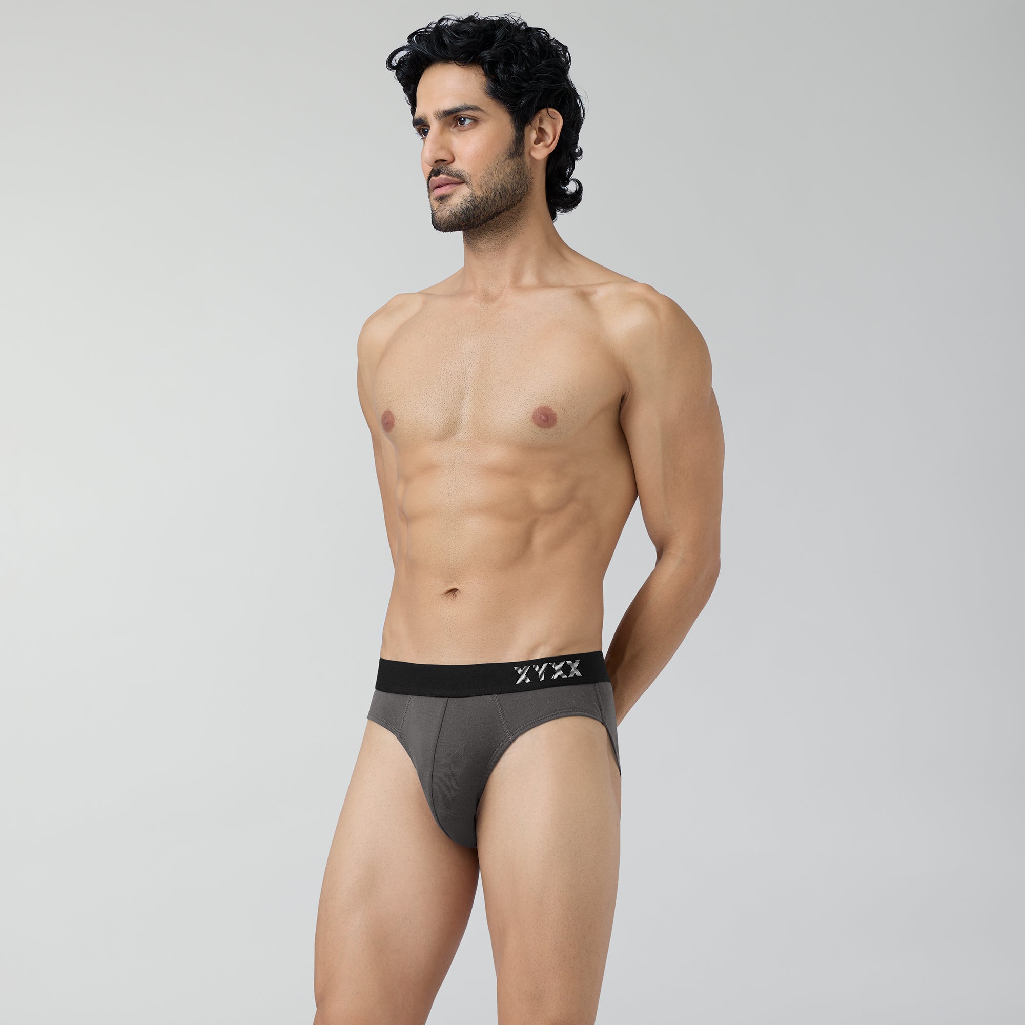 Pace Cotton Rib Briefs Charcoal Grey – XYXX Apparels
