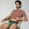 Pace Cotton Rib Briefs For Men Olive Green -  XYXX Crew