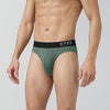 Pace Cotton Rib Briefs For Men Olive Green -  XYXX Crew