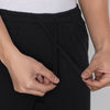 Pace Cotton Rich Track Pants For Men Pitch Black - XYXX Mens Apparels