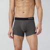 Pace Cotton Rib Trunks Charcoal Grey