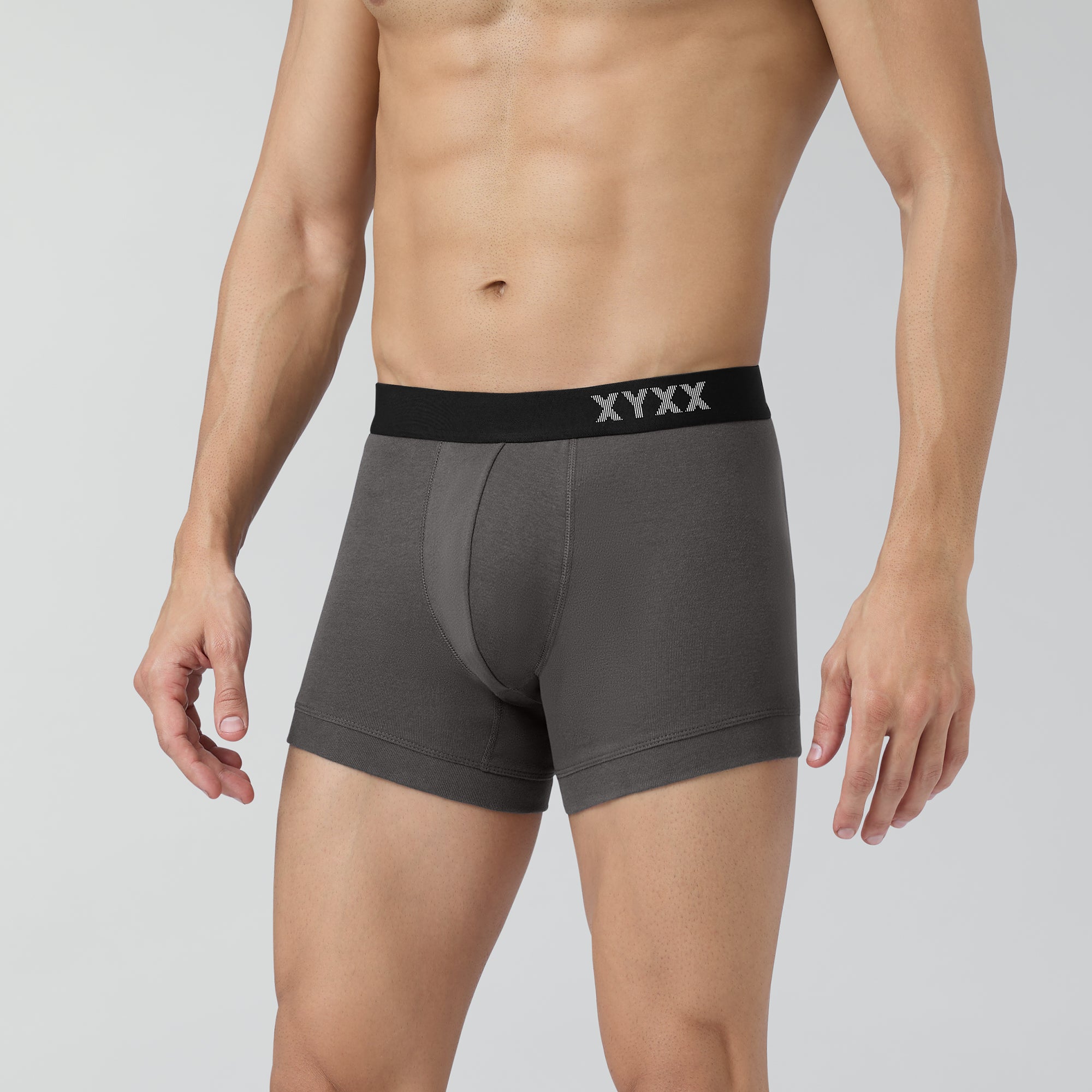 Pace Cotton Rib Trunks Charcoal Grey – XYXX Apparels
