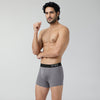 Pace Cotton Rib Trunks For Men Ash Grey -  XYXX Crew