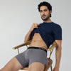 Pace Cotton Rib Trunks For Men Ash Grey -  XYXX Crew