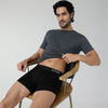 Pace Cotton Rib Trunks For Men Black Knight -  XYXX Crew