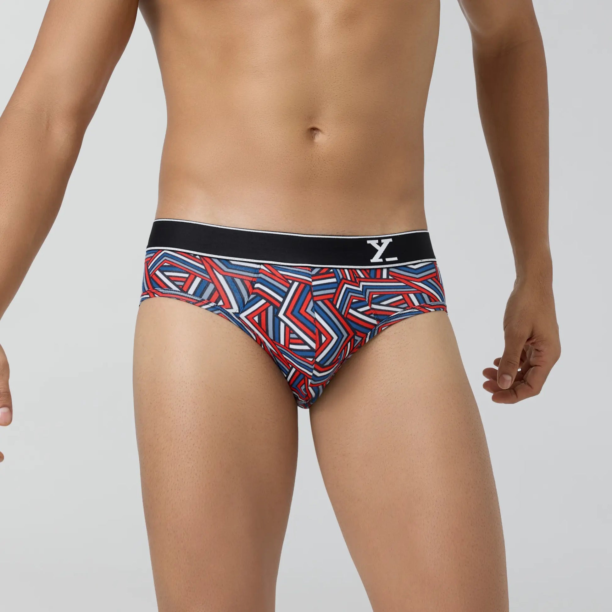Parallax Cotton Briefs Red Stripes - XYXX Crew