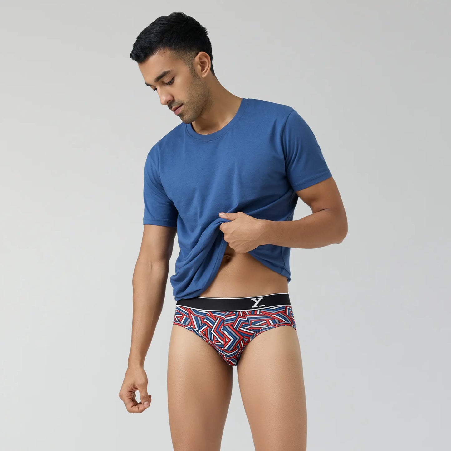 Parallax Cotton Briefs Red Stripes - XYXX Crew