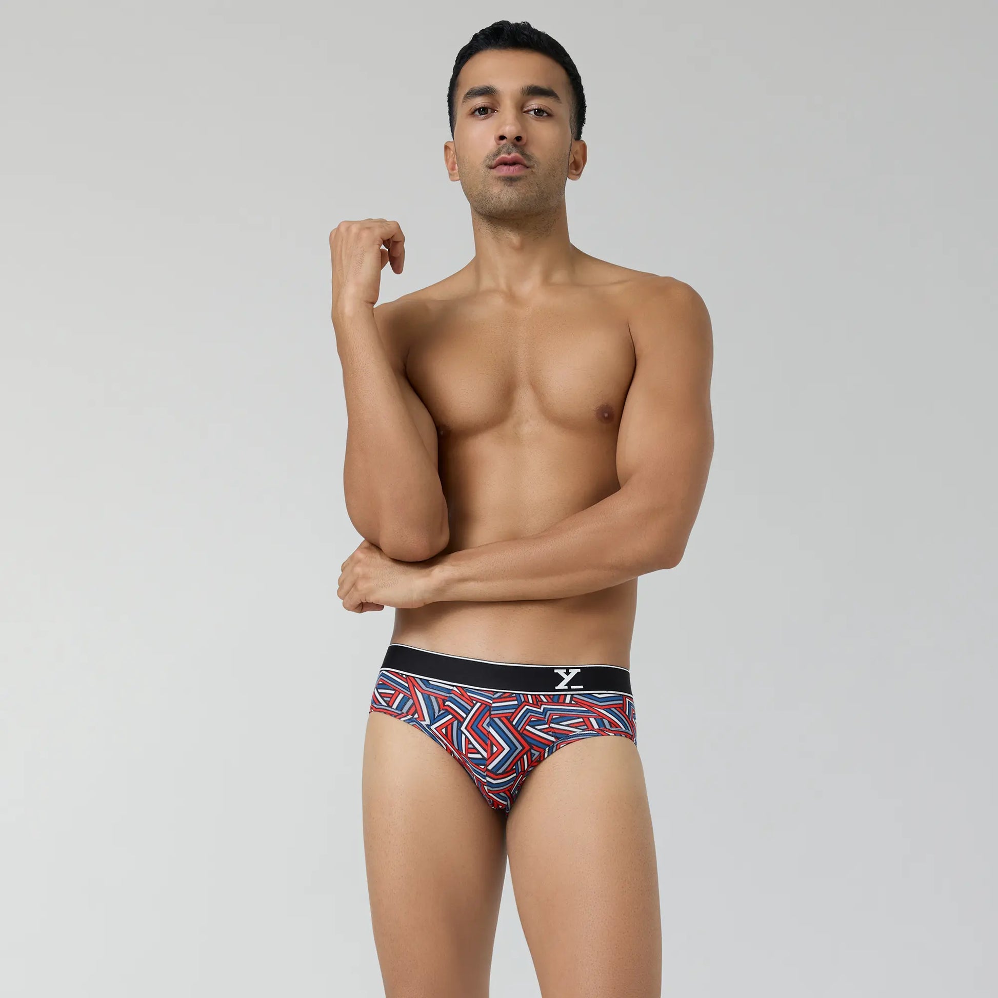 Parallax Cotton Briefs Red Stripes - XYXX Crew