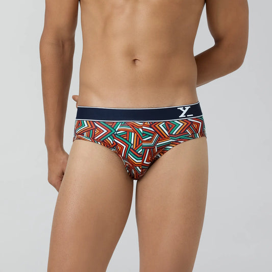 Parallax Cotton Briefs Yellow Stripes - XYXX Crew