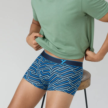 Parallax Cotton Trunks Blue Stripes - XYXX Crew