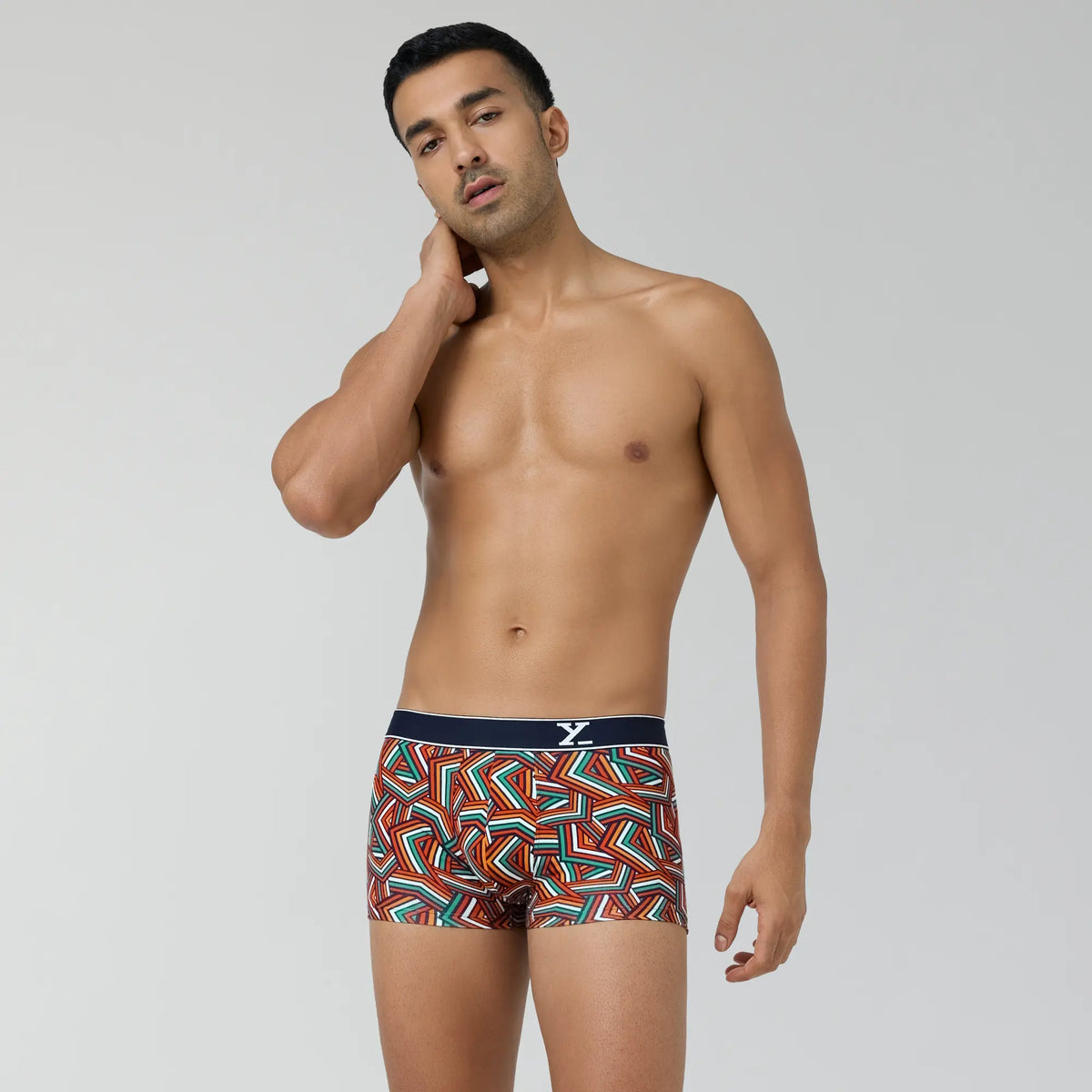 Parallax Cotton Trunks Yellow Stripes - XYXX Crew