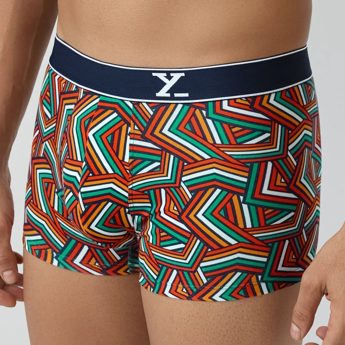 Parallax Cotton Trunks Yellow Stripes - XYXX Crew