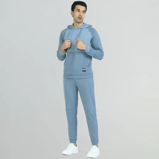 Quest French Terry Cotton Hoodies Ice Blue - XYXX Crew
