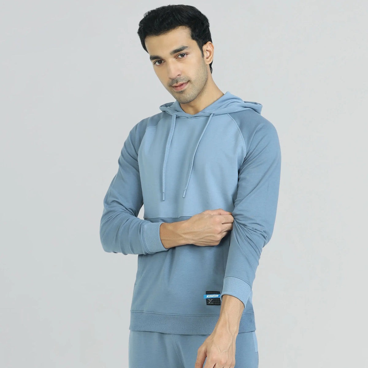 Quest French Terry Cotton Hoodies Ice Blue - XYXX Crew