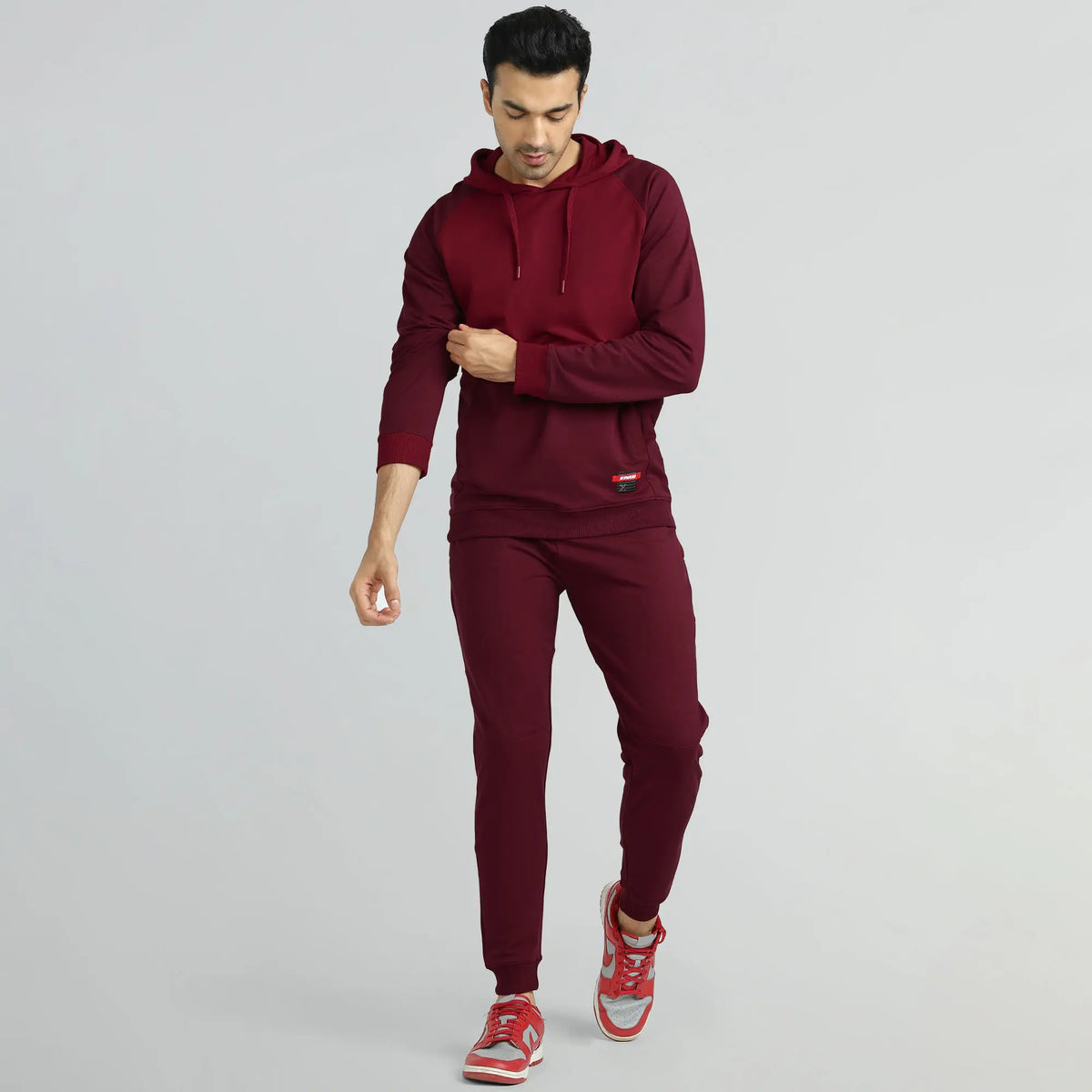 Quest French Terry Cotton Hoodies Scarlet Red - XYXX Crew