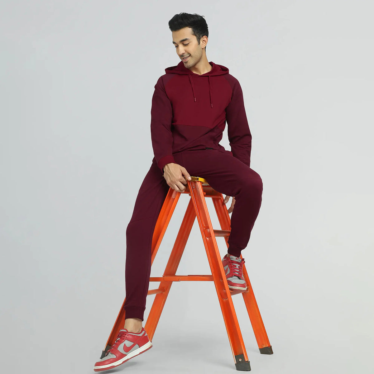Quest French Terry Cotton Hoodies Scarlet Red - XYXX Crew